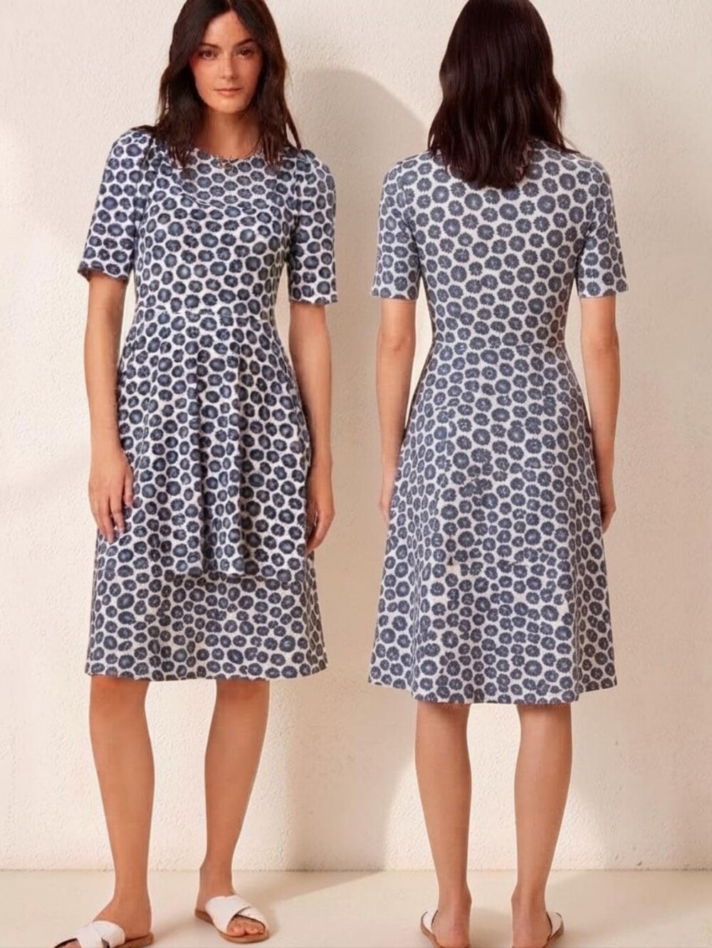 AMOUR VERT Tamara Reverie Jersey Midi Dress- Size S